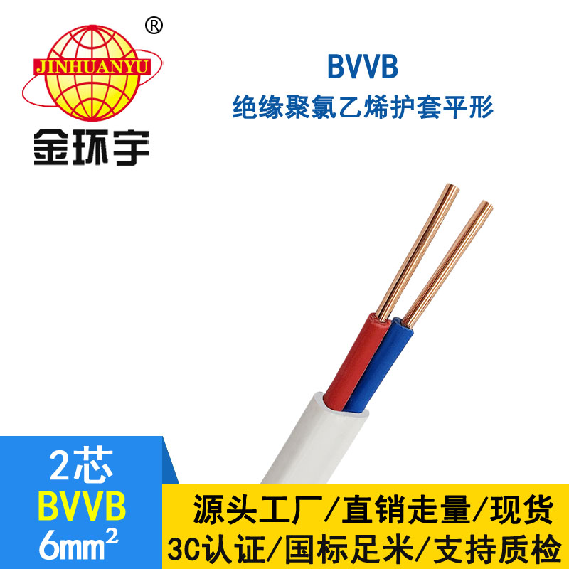 金環宇BVVB2*6平方電線
